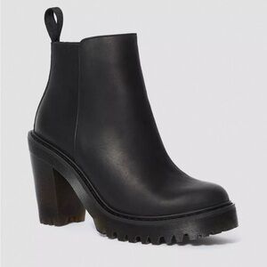 Dr. Martens Black Heeled Boots